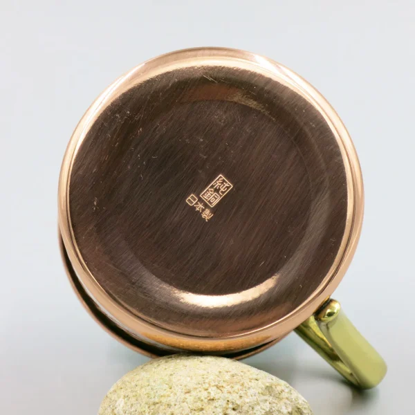 日本手製純銅杯底部
