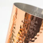 銅杯細節放大圖片可清楚見到銅杯表面凹凸的質感