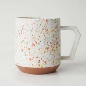 CHIPS Mug 啞光陶瓷杯 380ml - 白橙色潑墨