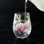 月光冷感杯 櫻花 - single glass with water