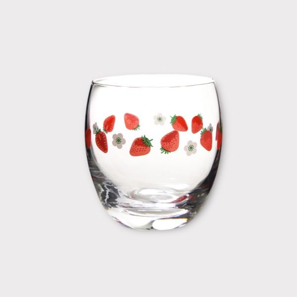 strawberry Pattern Glass