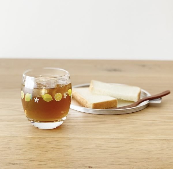 水果和花卉圖案玻璃杯