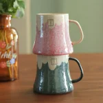 Rokuro Blut's 六魯富士山陶瓷杯 青富士|赤富士