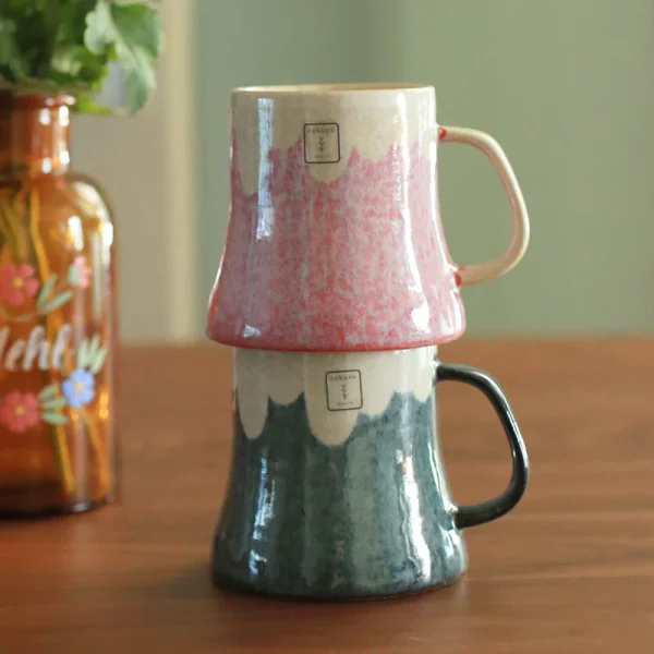 Rokuro Blut's 六魯富士山陶瓷杯 青富士|赤富士