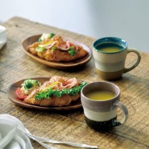 Aito Glaze Works 杯與木托盤套裝 2套