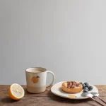 IZAWA 可愛柚子 陶瓷杯與碟子