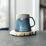 富士山陶瓷杯|藍色 pic.2