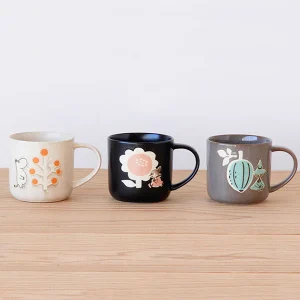 姆明瓷杯木盒套裝 - 姆明|史力奇|阿美 三個款式杯子正面