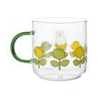 Miffy 彩色手柄耐熱玻璃杯 - 綠色 背面