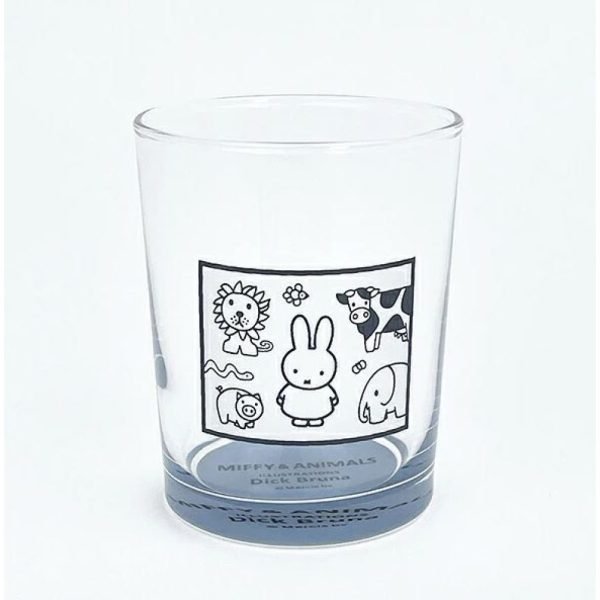 Miffy & Animals 玻璃杯 - 藍色