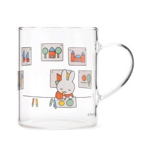 Miffy 耐熱玻璃杯 – 畫畫款