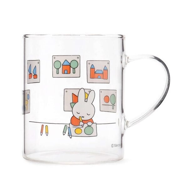 Miffy 耐熱玻璃杯 – 畫畫款