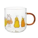 Miffy 彩色手柄耐熱玻璃杯 - 棕色 正面