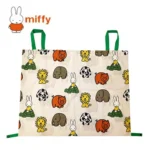 MIFFY 米菲 汽車後座懸掛式收納袋 白色款正面