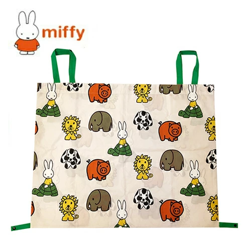 MIFFY 米菲 汽車後座懸掛式收納袋 白色款正面