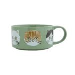 CDF ètendue I LOVE CAT！貓咪湯杯 綠色款正面