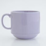 紫色CDF ètendue I LOVE CAT！貓咪面圖案可堆疊陶瓷杯後面