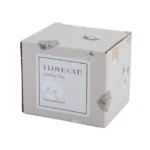 粉紅色款 I LOVE CAT！貓咪面圖案可堆疊陶瓷杯包裝禮盒圖片