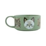 CDF ètendue I LOVE CAT！貓咪湯杯 綠色款背面