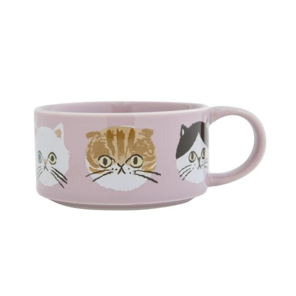 CDF ètendue I LOVE CAT！貓咪湯杯粉紅色款正面