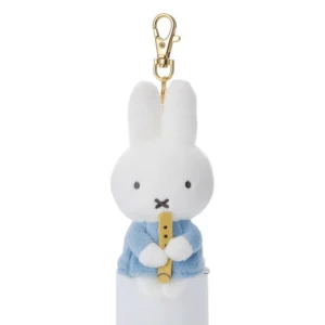 Miffy 公仔掛飾 - 藍色裙笛子款