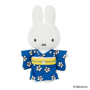 Miffy 藍色和服公仔（正面） Miffy Blue Kimono Plush – Front View