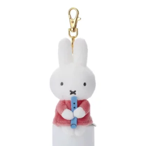Miffy 公仔掛飾 - 粉紅色裙笛子款