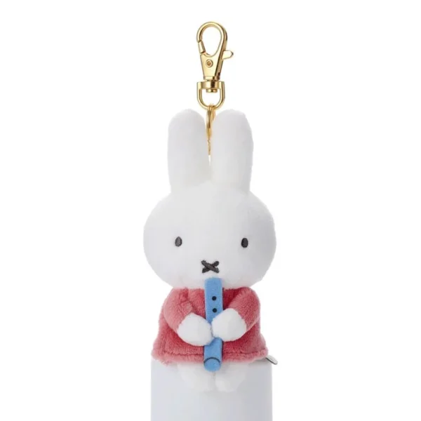 Miffy 公仔掛飾 - 粉紅色裙笛子款