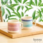 日本製 Tetote 美濃燒情侶杯（木製托盤陳列）