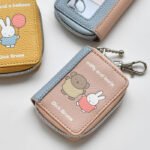 Miffy 書本造型智能鑰匙包 黃色・粉紅色・藍色, 俯視角度三色產品展示照